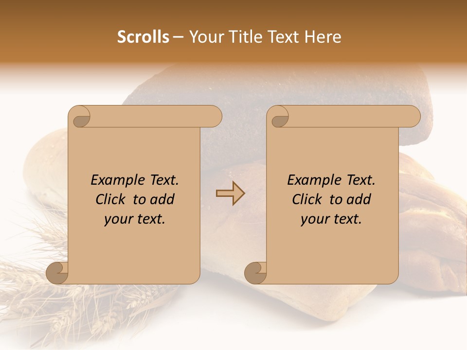 Brown Horizontal Breakfast PowerPoint Template