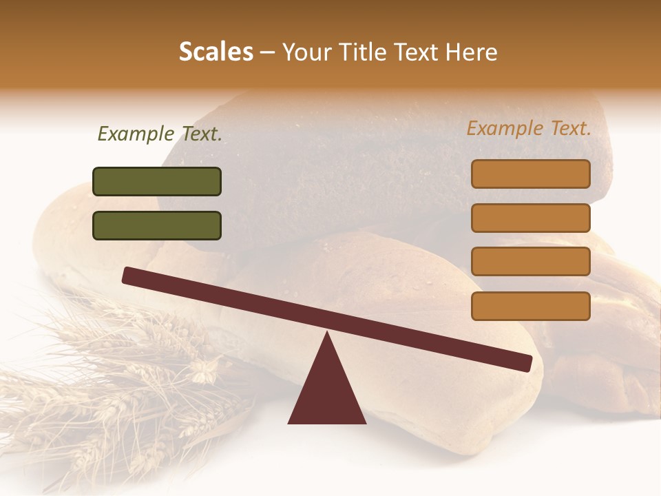 Brown Horizontal Breakfast PowerPoint Template