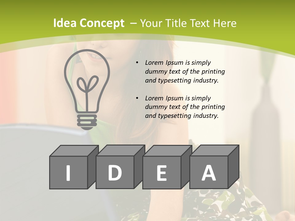 Concentrating Focus Home PowerPoint Template