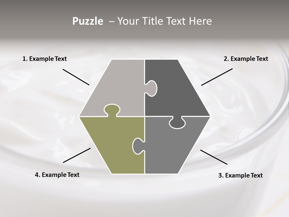 A Glass Of Yogurt With A Spoon In It PowerPoint Template