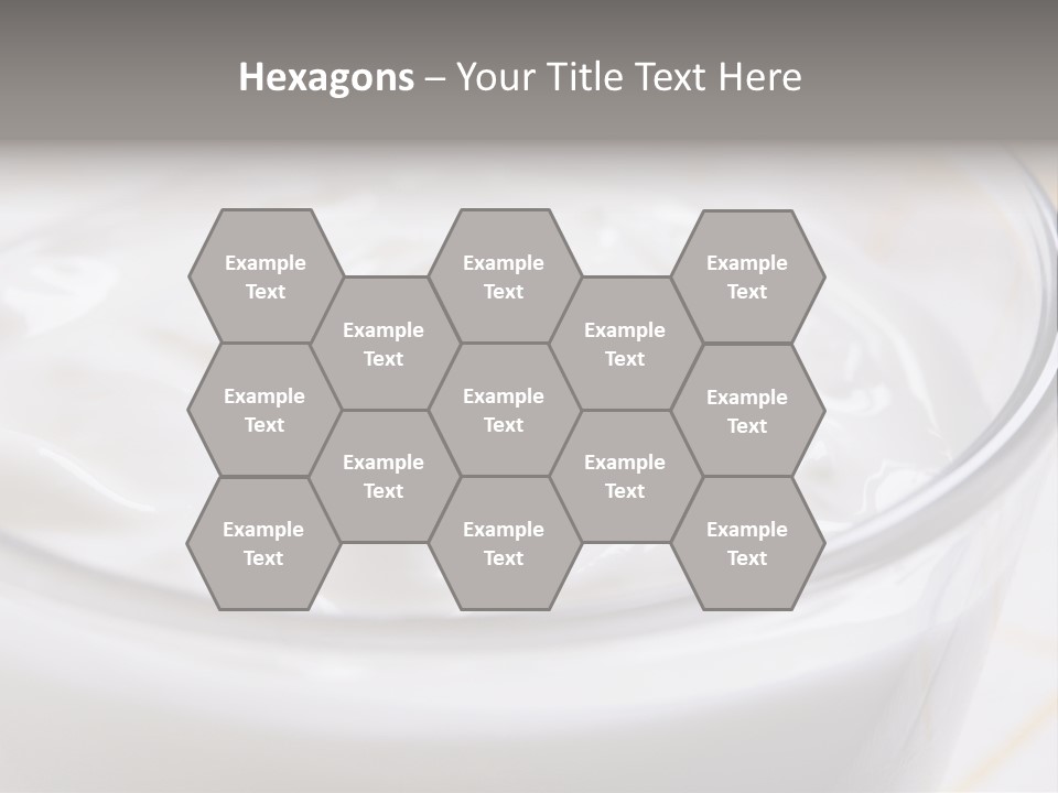 A Glass Of Yogurt With A Spoon In It PowerPoint Template
