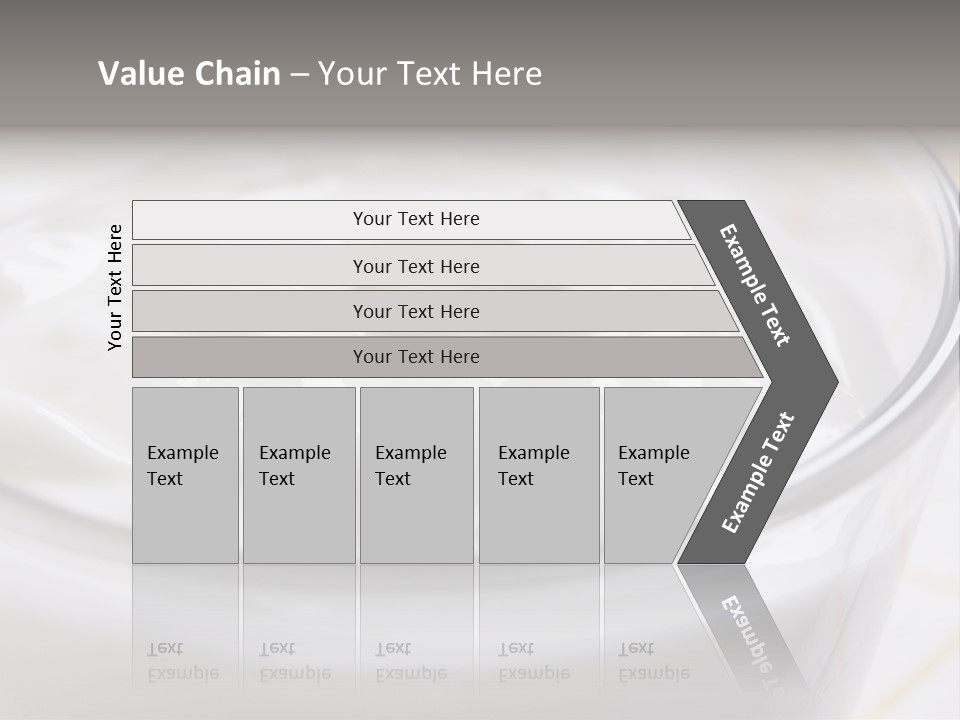 A Glass Of Yogurt With A Spoon In It PowerPoint Template