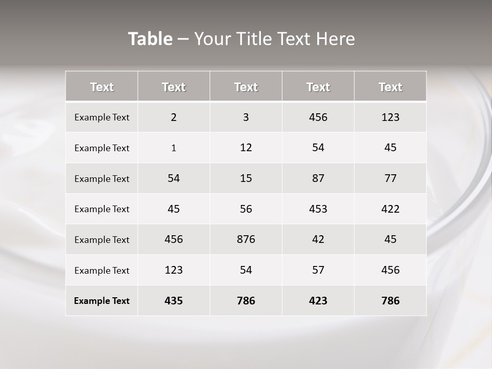 A Glass Of Yogurt With A Spoon In It PowerPoint Template