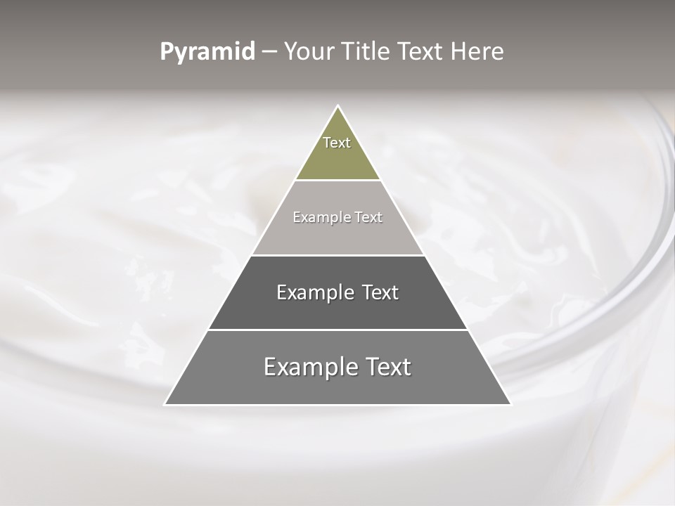 A Glass Of Yogurt With A Spoon In It PowerPoint Template