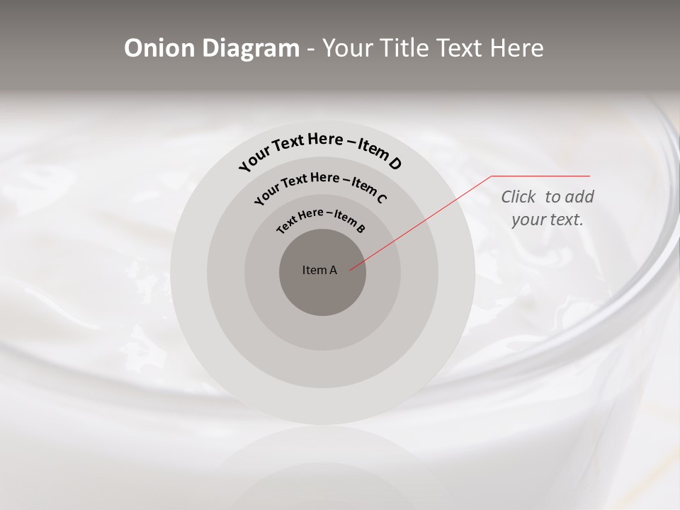 A Glass Of Yogurt With A Spoon In It PowerPoint Template