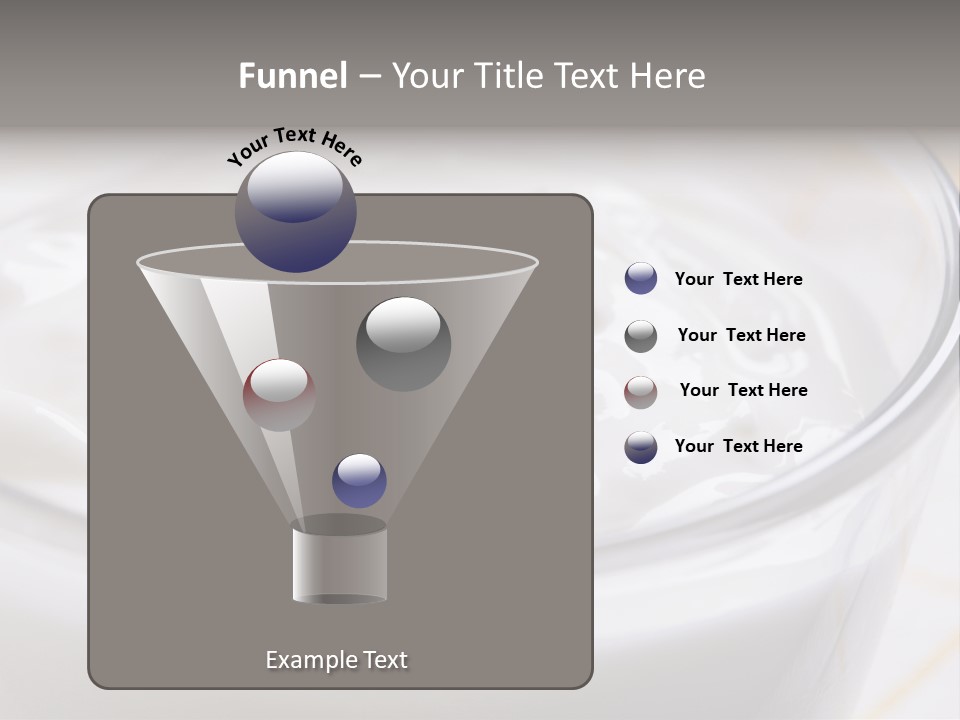 A Glass Of Yogurt With A Spoon In It PowerPoint Template