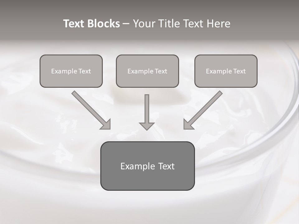 A Glass Of Yogurt With A Spoon In It PowerPoint Template