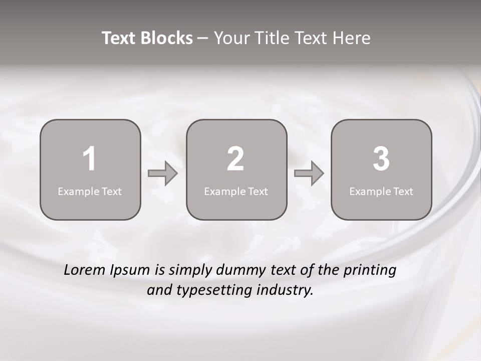 A Glass Of Yogurt With A Spoon In It PowerPoint Template
