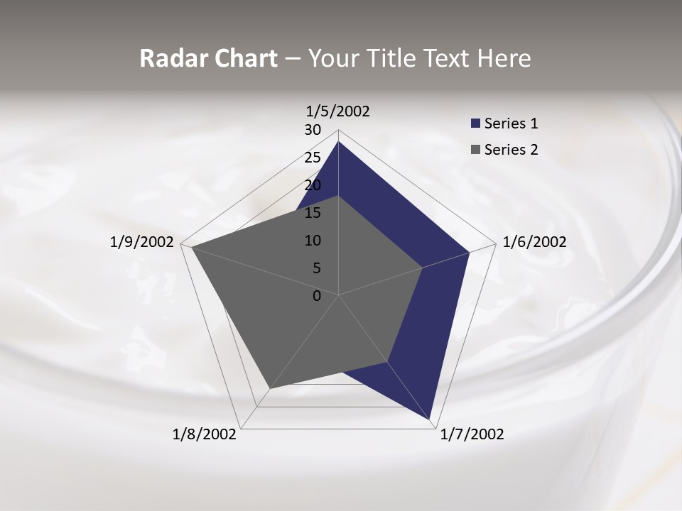 A Glass Of Yogurt With A Spoon In It PowerPoint Template