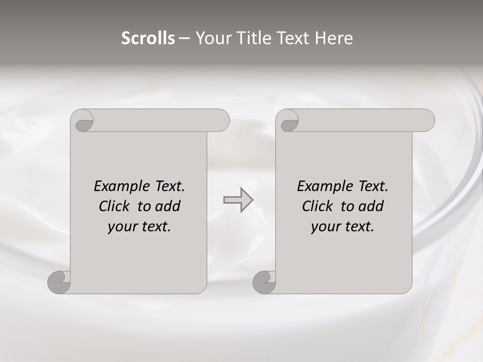 A Glass Of Yogurt With A Spoon In It PowerPoint Template