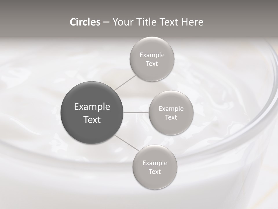A Glass Of Yogurt With A Spoon In It PowerPoint Template