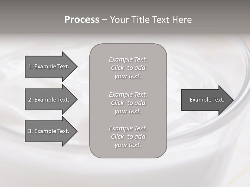 A Glass Of Yogurt With A Spoon In It PowerPoint Template