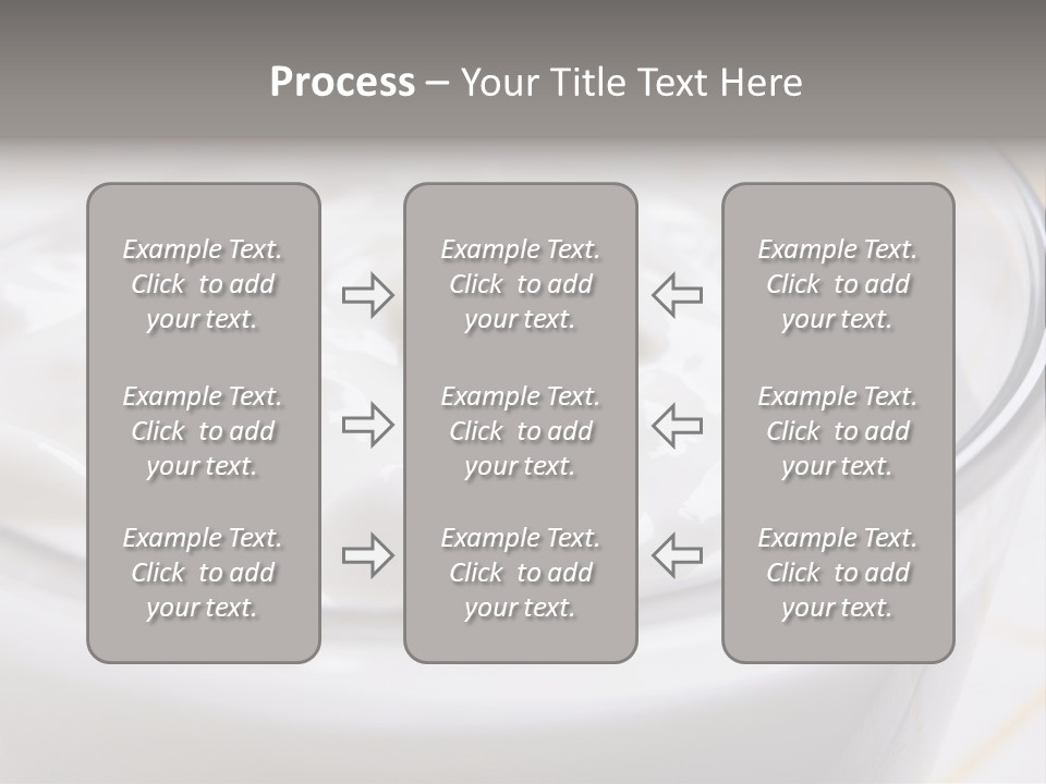 A Glass Of Yogurt With A Spoon In It PowerPoint Template