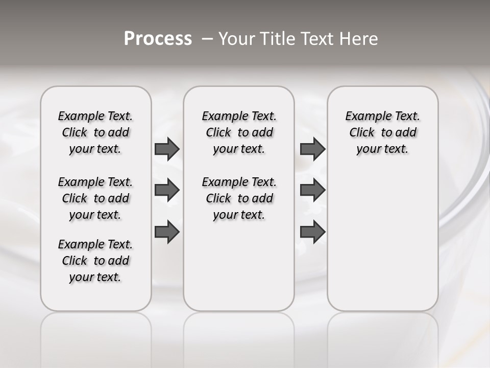 A Glass Of Yogurt With A Spoon In It PowerPoint Template