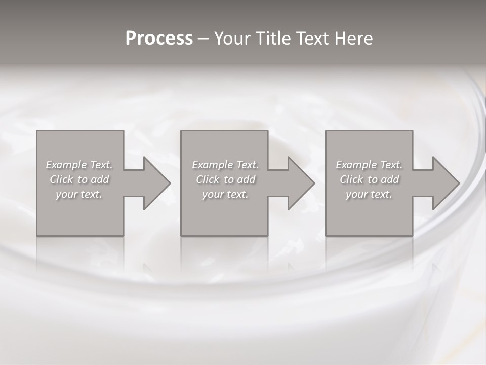 A Glass Of Yogurt With A Spoon In It PowerPoint Template