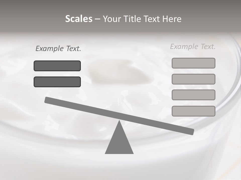 A Glass Of Yogurt With A Spoon In It PowerPoint Template