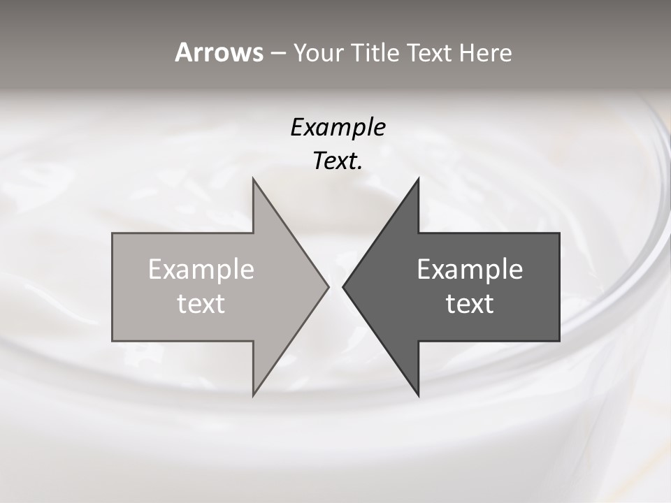 A Glass Of Yogurt With A Spoon In It PowerPoint Template