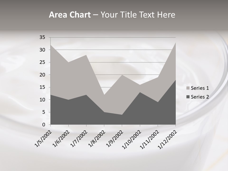 A Glass Of Yogurt With A Spoon In It PowerPoint Template