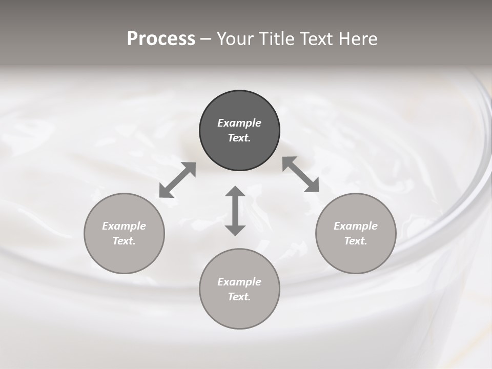A Glass Of Yogurt With A Spoon In It PowerPoint Template