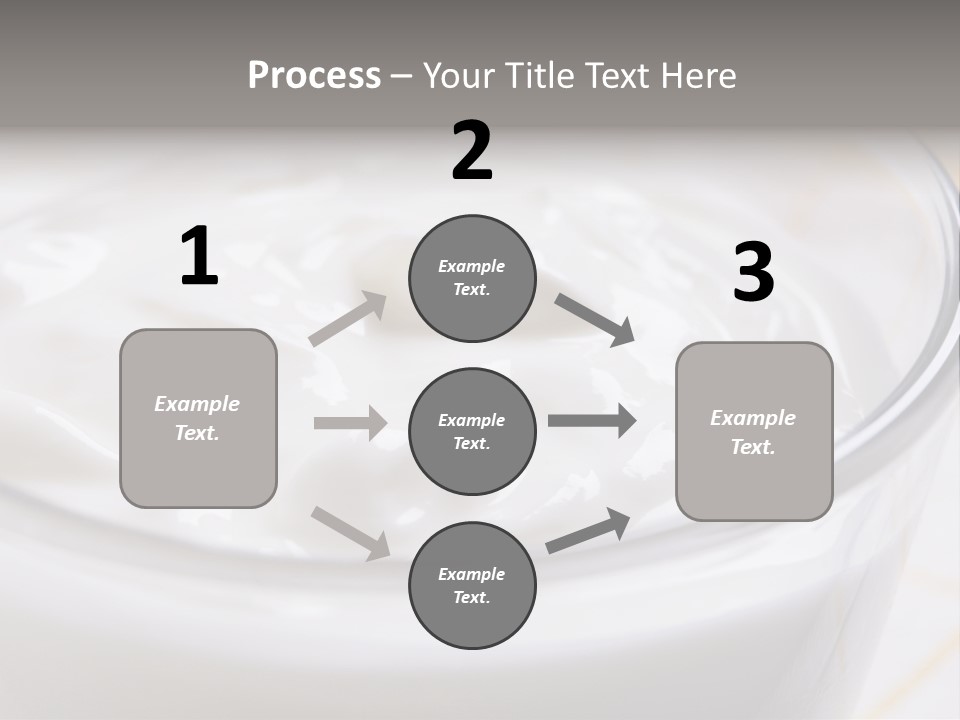 A Glass Of Yogurt With A Spoon In It PowerPoint Template