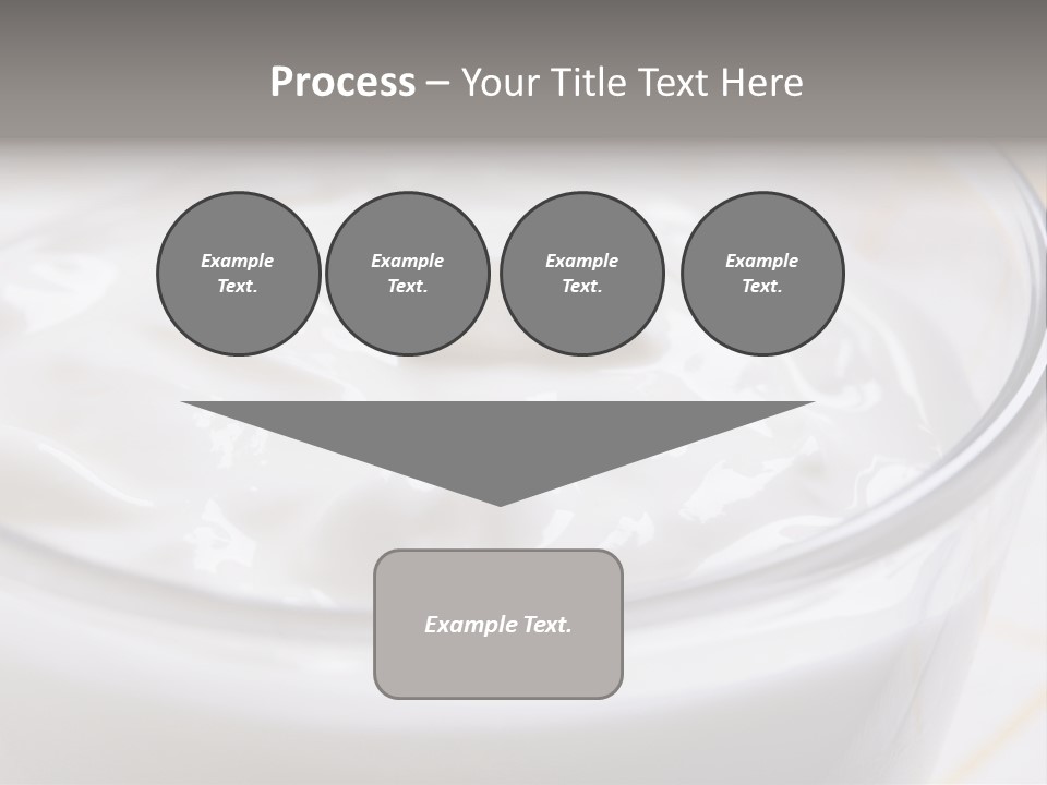 A Glass Of Yogurt With A Spoon In It PowerPoint Template