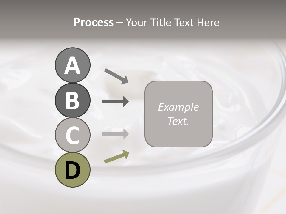 A Glass Of Yogurt With A Spoon In It PowerPoint Template