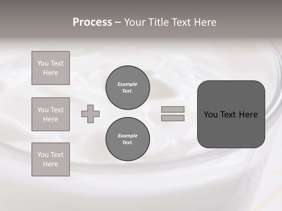 A Glass Of Yogurt With A Spoon In It PowerPoint Template