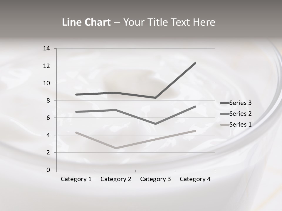 A Glass Of Yogurt With A Spoon In It PowerPoint Template