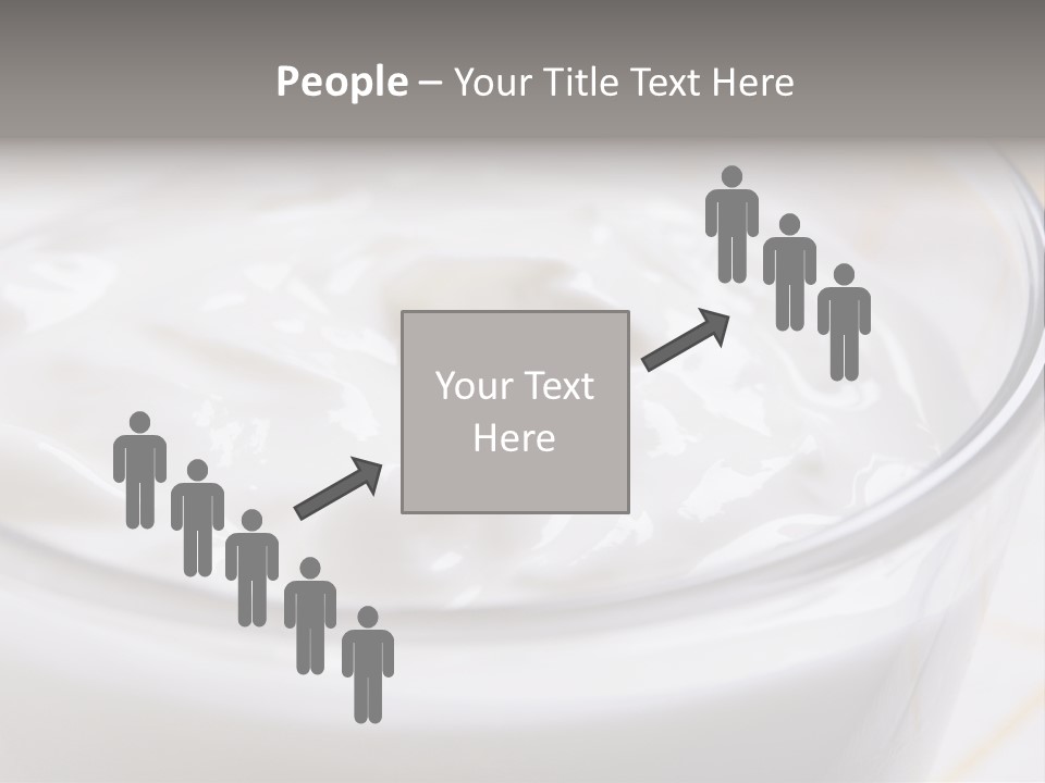 A Glass Of Yogurt With A Spoon In It PowerPoint Template