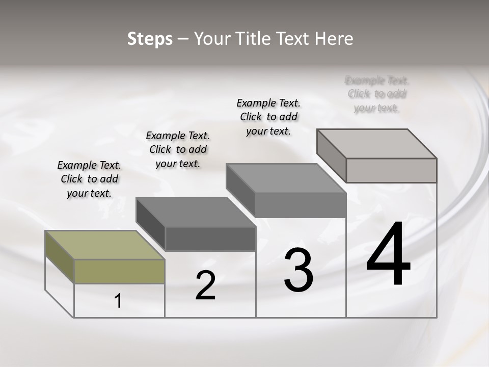 A Glass Of Yogurt With A Spoon In It PowerPoint Template