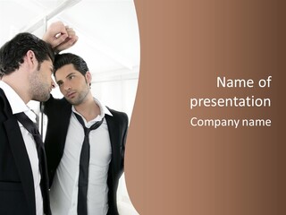 Proud Young Model PowerPoint Template