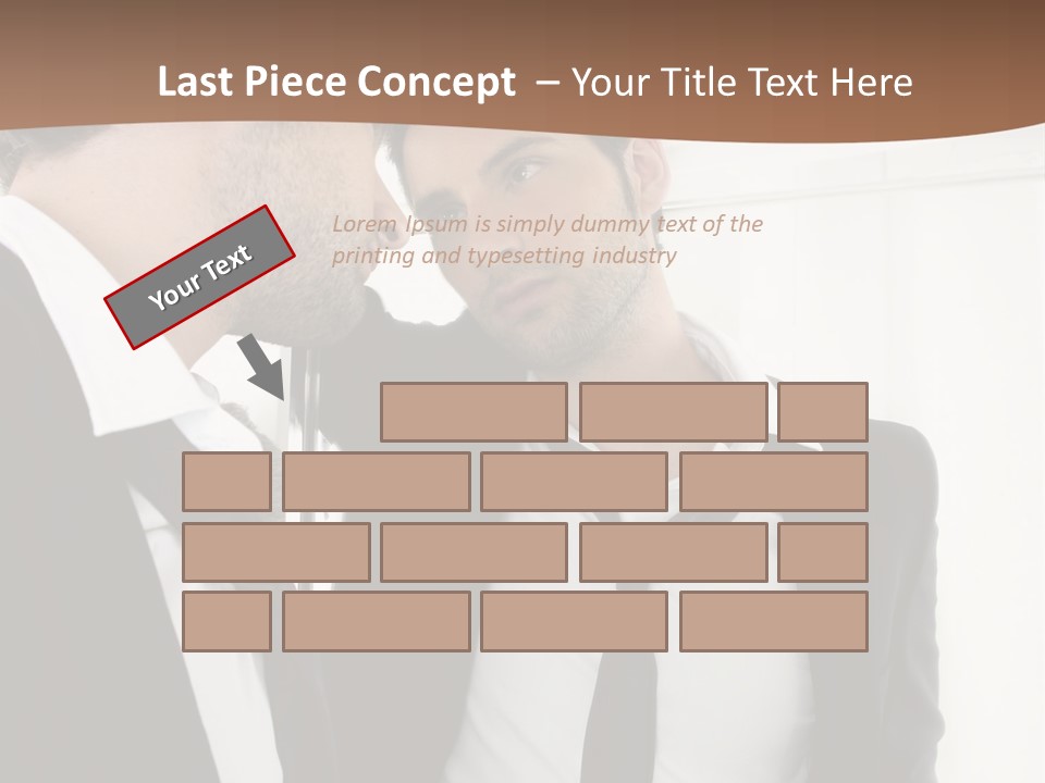 Proud Young Model PowerPoint Template