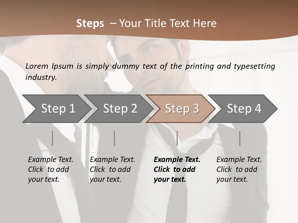 Proud Young Model PowerPoint Template