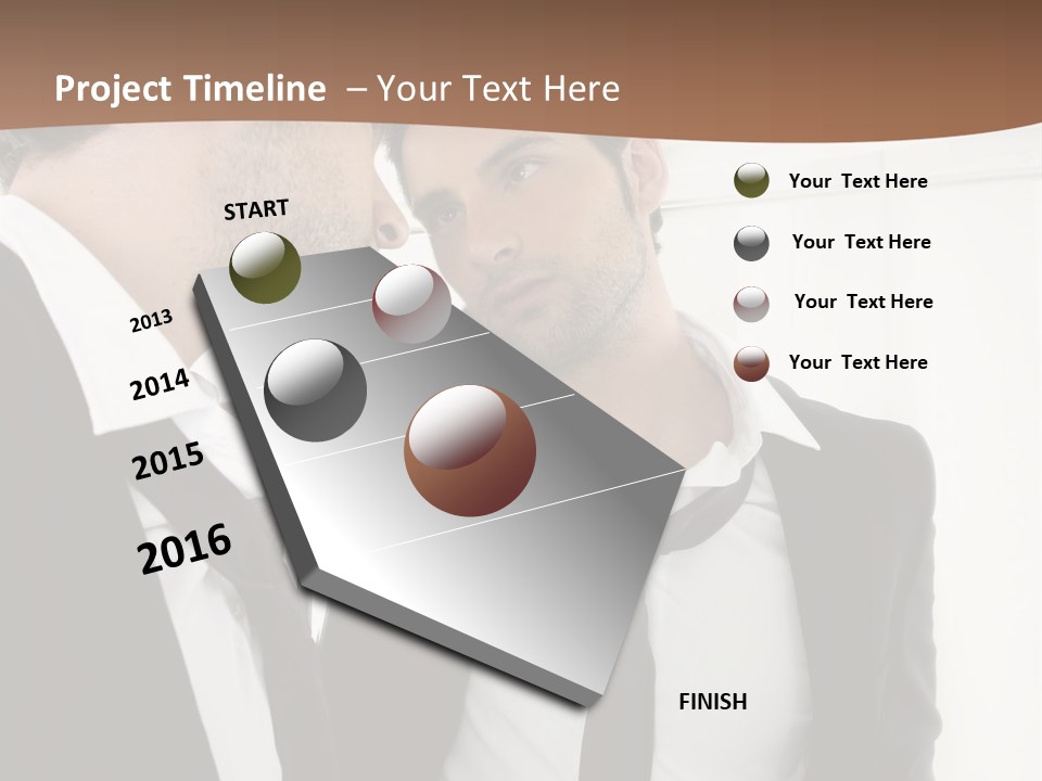 Proud Young Model PowerPoint Template