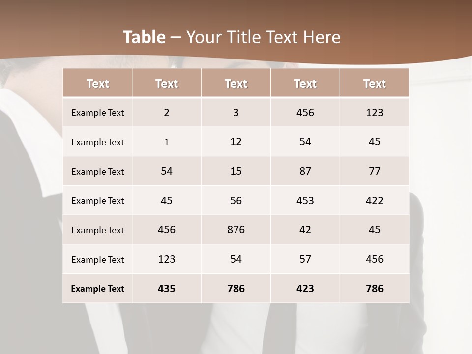 Proud Young Model PowerPoint Template