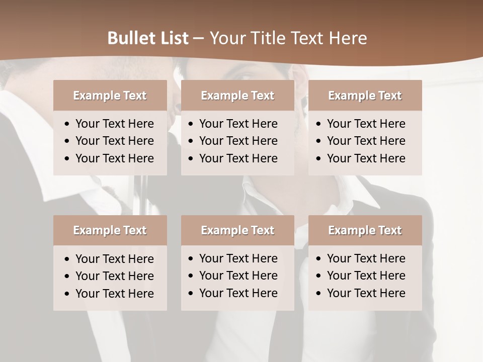 Proud Young Model PowerPoint Template