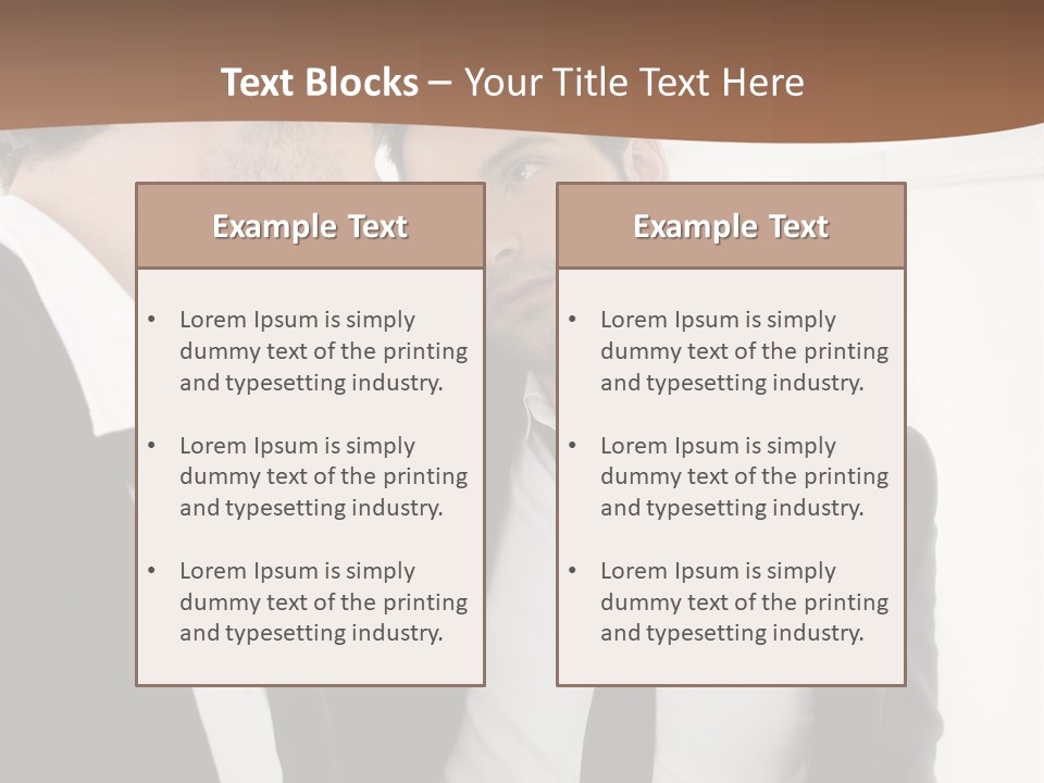 Proud Young Model PowerPoint Template