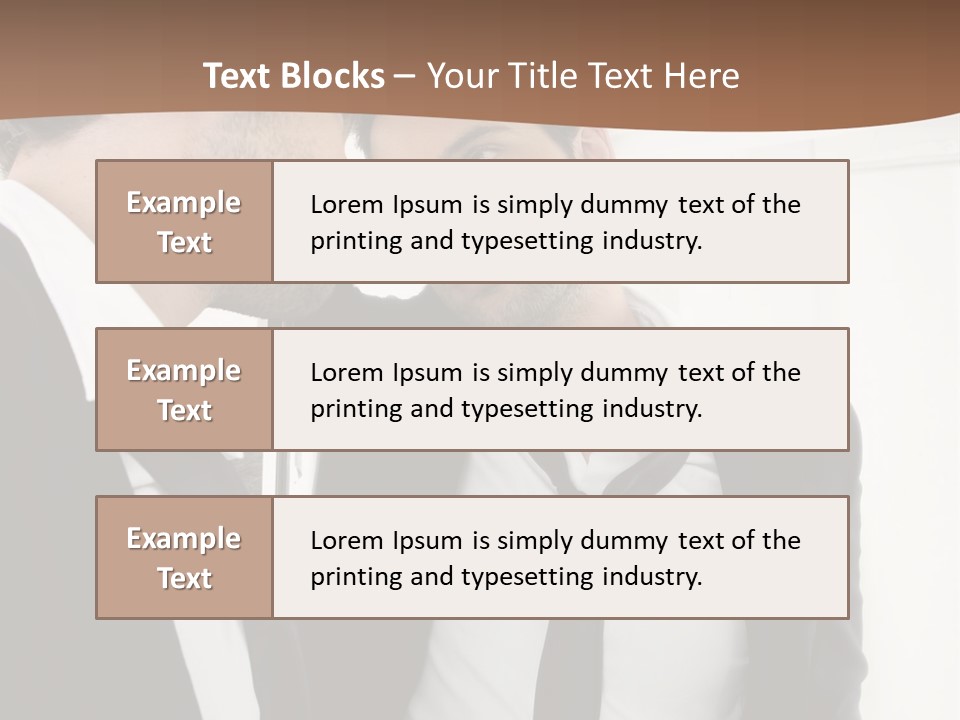 Proud Young Model PowerPoint Template