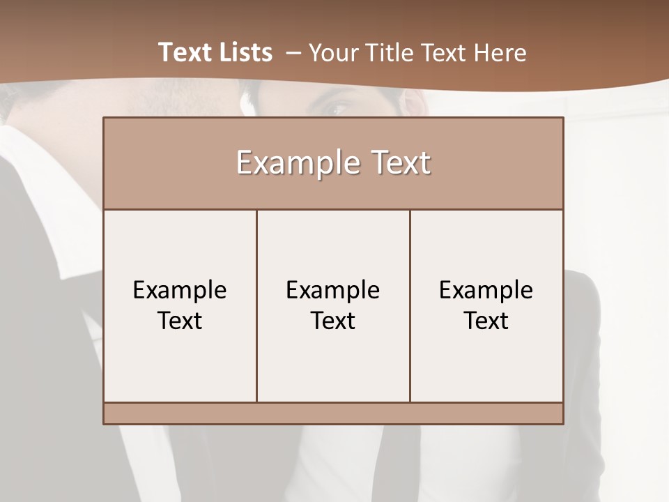 Proud Young Model PowerPoint Template