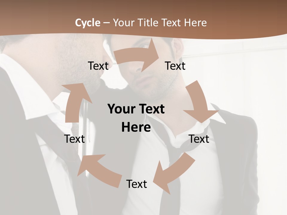 Proud Young Model PowerPoint Template