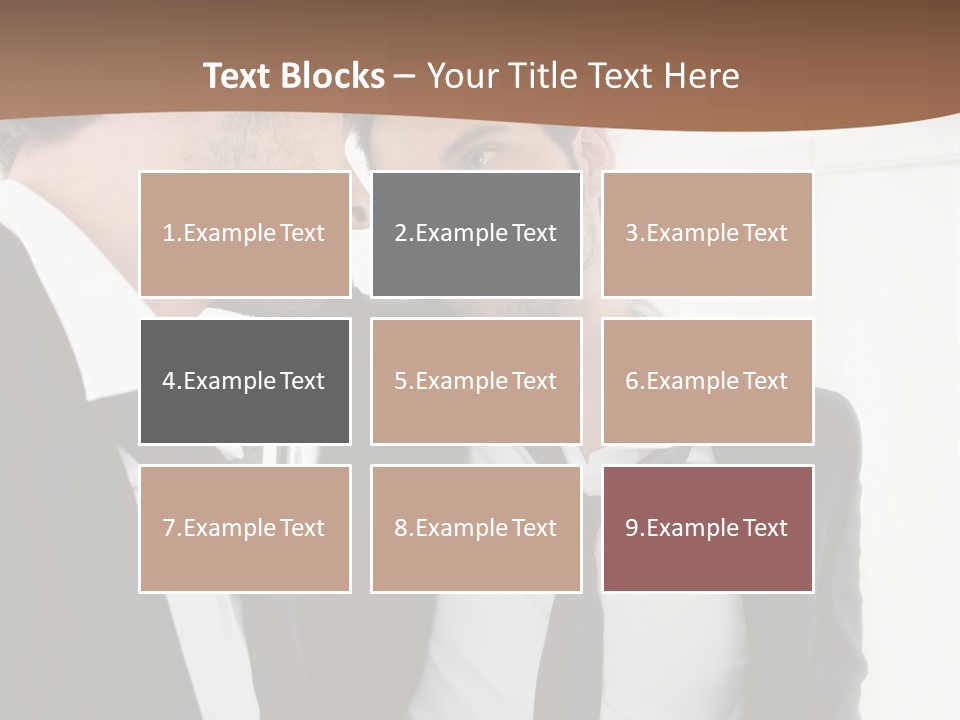 Proud Young Model PowerPoint Template