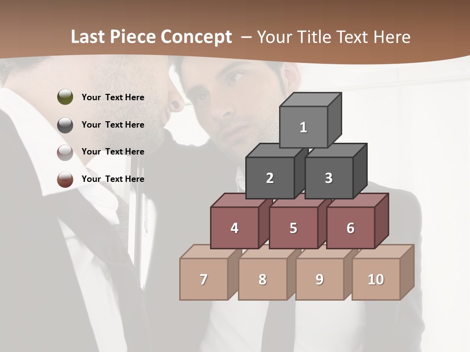 Proud Young Model PowerPoint Template