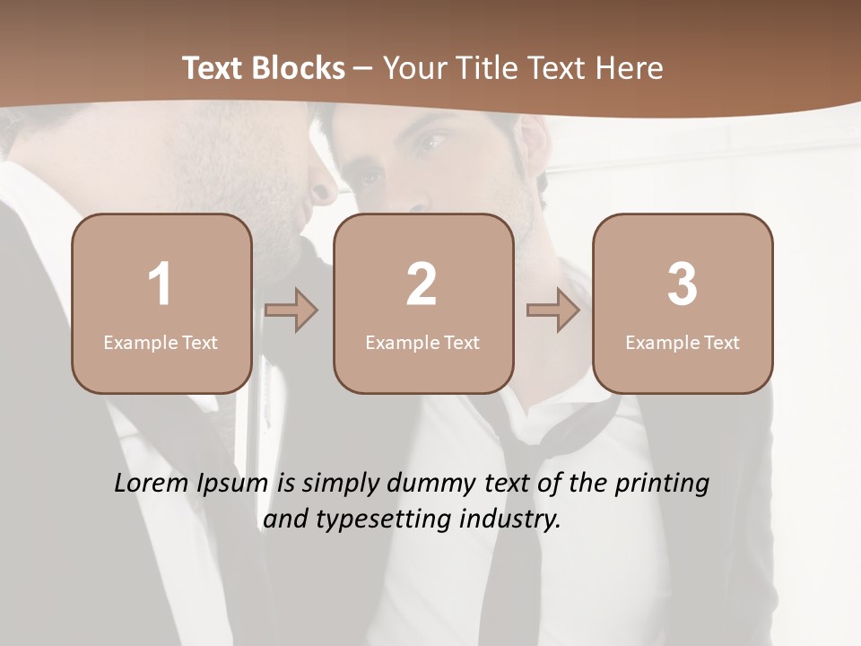 Proud Young Model PowerPoint Template