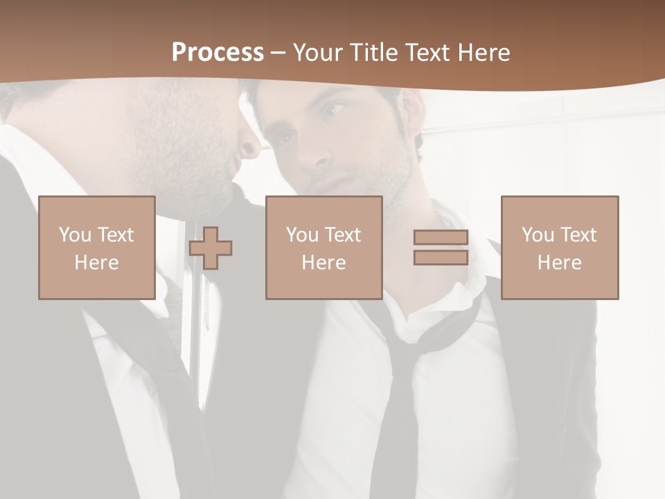 Proud Young Model PowerPoint Template