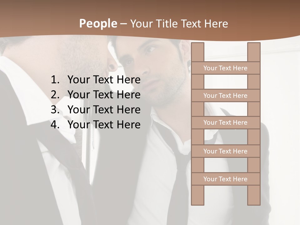 Proud Young Model PowerPoint Template