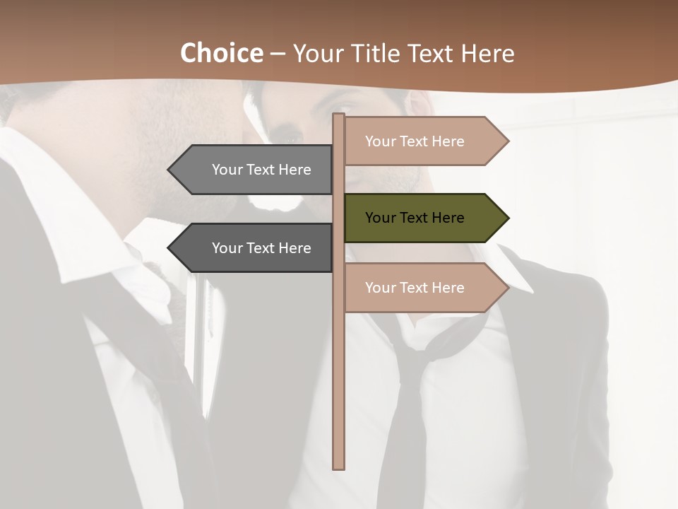 Proud Young Model PowerPoint Template