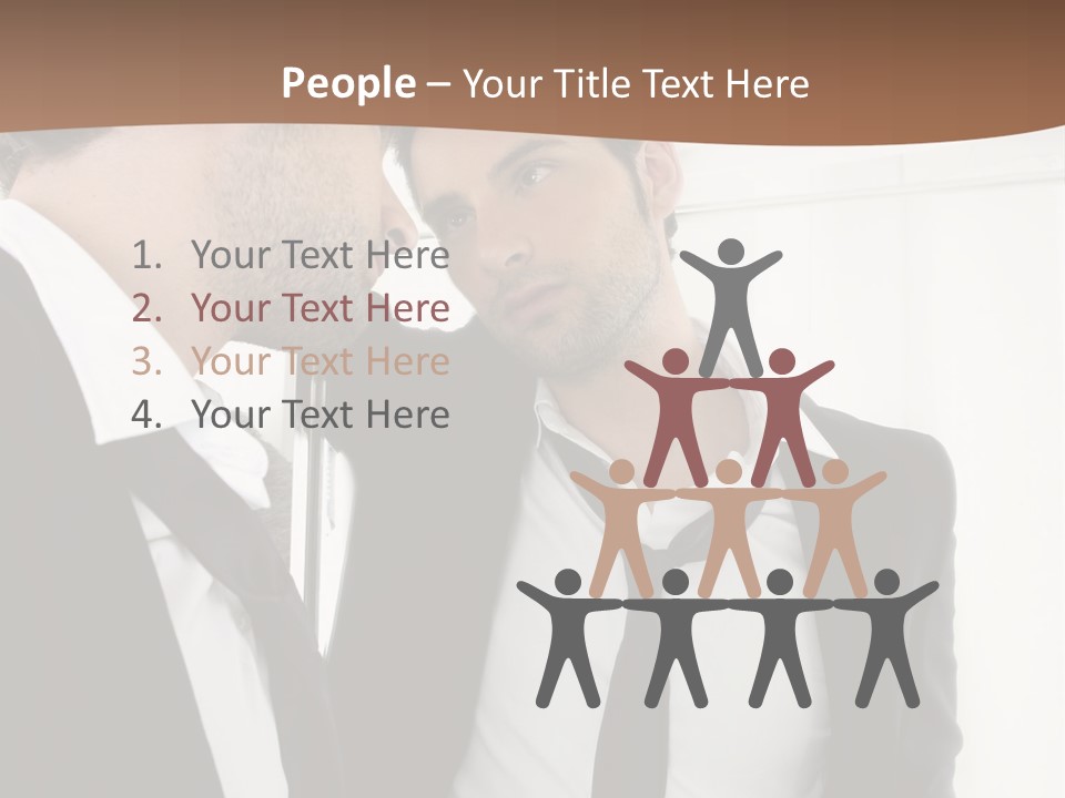 Proud Young Model PowerPoint Template