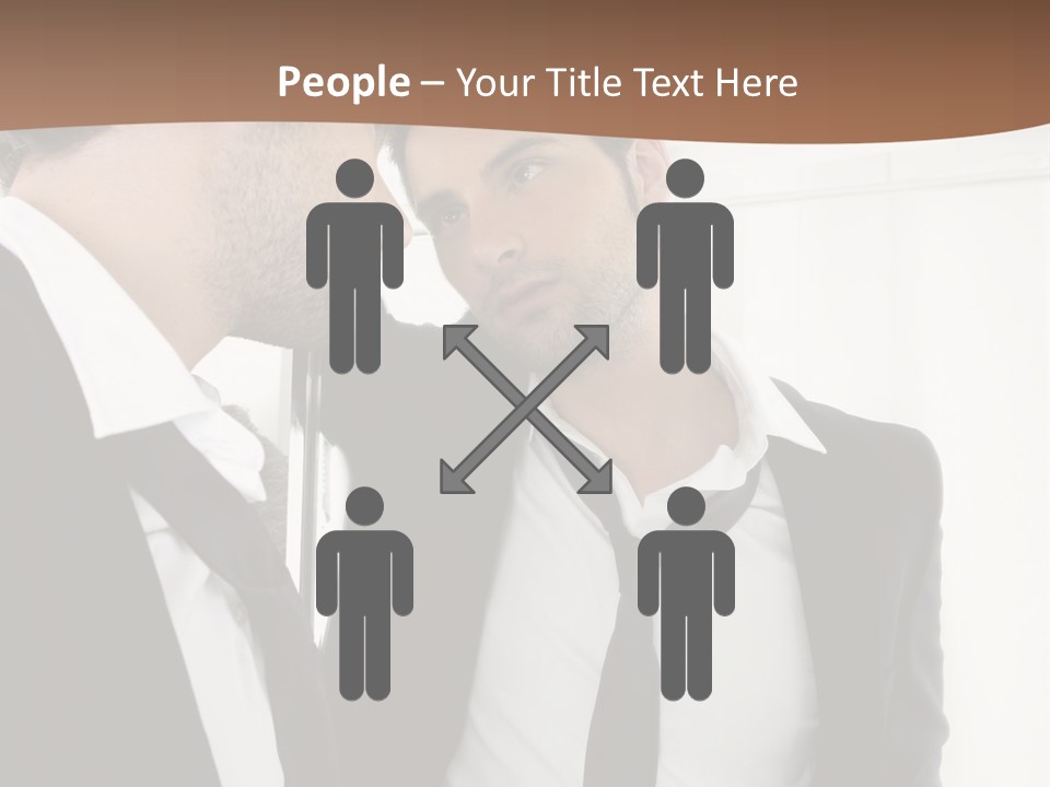 Proud Young Model PowerPoint Template