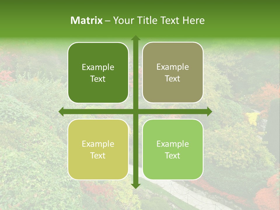 Greenery Floral Plant PowerPoint Template