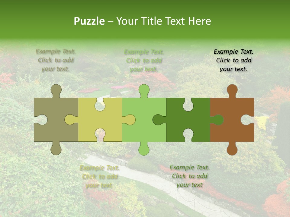 Greenery Floral Plant PowerPoint Template